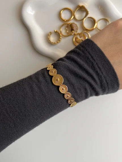 The Sailor’s Fortune Bangle  (C-shaped Adjustable)